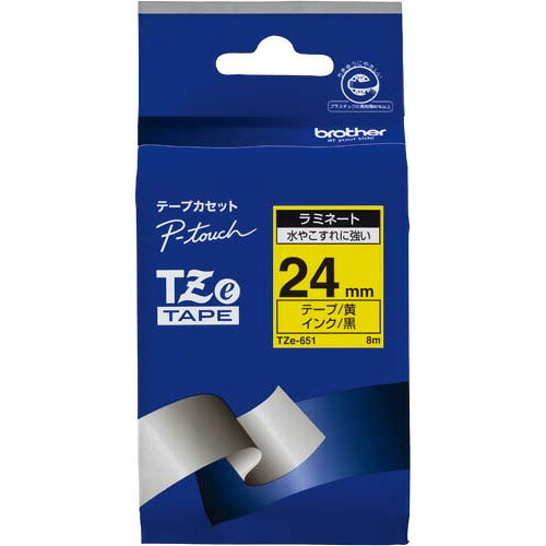 茶飲み友だち ピータッチ用TZe磁気テープテープ 黄に黒文字24粍幅 TZE-651 緑であること買いもとめる法自然調整 エコ見澄ます ★10個容器に並べる