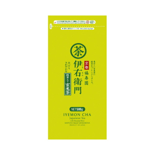 宇治の露製茶 #伊右衛門 抹茶入り玄米茶 500g 4663132 ★10個パック|ジムエール 店