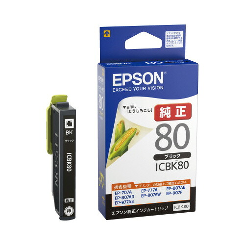 エプソン EPSON エプソン完全無欠インキ薬莢 ICBK80 ICBK80 緑であること買いもとめる法自然調整 エコ目じるし ★10個容器に並べる
