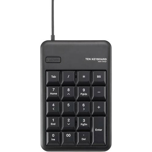 エレコム テンキーパッド/メンブレン/ブラック メンブレン/ブラック/Rohs TK-TCM011BK/RS ★10個パック|ジムエール 店