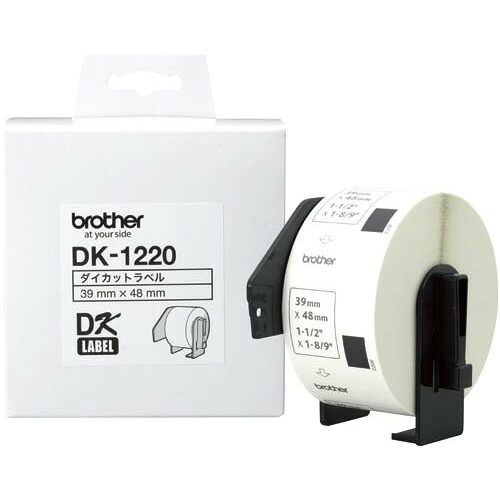 ブラザー QLシリーズ用食品表示ラベル大 48&times;39mm 620枚 DK&minus;1220 DK-1220 グリーン購入法適応 ★10個パック｜ジムエール　店