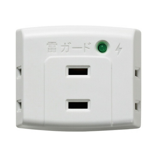 朝日電器 朝日電器 サージ付トリプルタップ 3個口 ホワイト A-300SBW ★10個パック