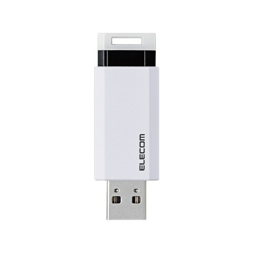 エレコム ノック式USBメモリ USB3．1 32GB ホワイト MF-PKU3032GWH ★10個パック