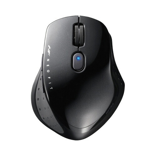 BUFFALO マウスNeoFit無線タイプ ブラック ブラック 静音／5ボタン BSMBW510MBK ★10個パック