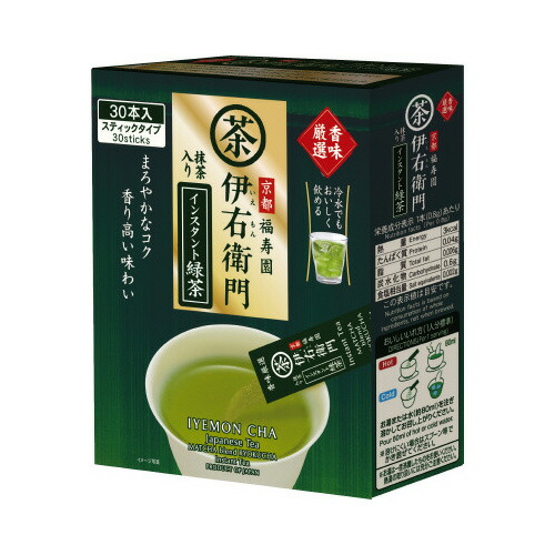 宇治の露製茶 ＃伊右衛門 香味厳選 インスタント緑茶 30本 781358 ★10個パック