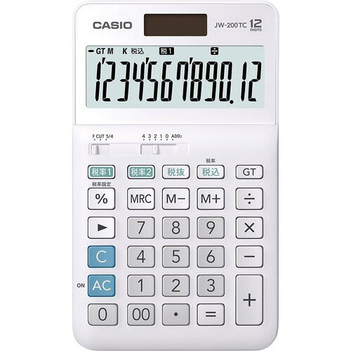 カシオ計算機 W税率計算器 JW－200TC－N JW-200TC-N エコ目じるし ★10個風呂敷き包み