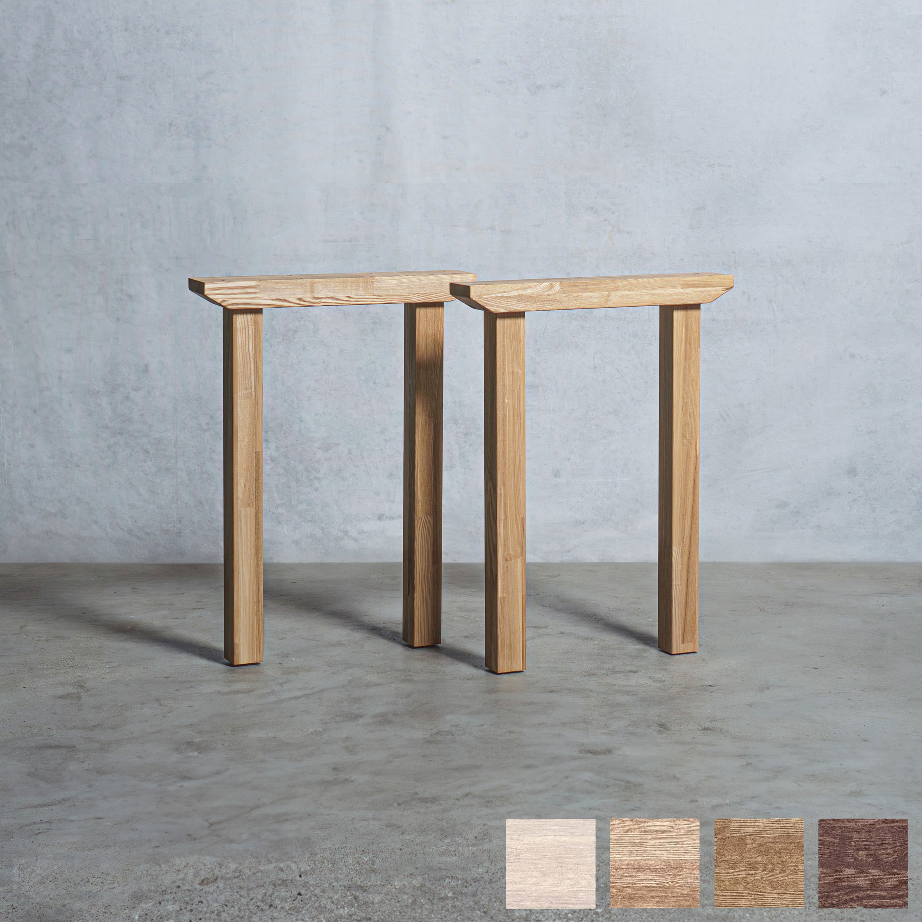 楽天市場】木製脚 ll型オーダー テーブル 脚 木製 【選べるサイズ