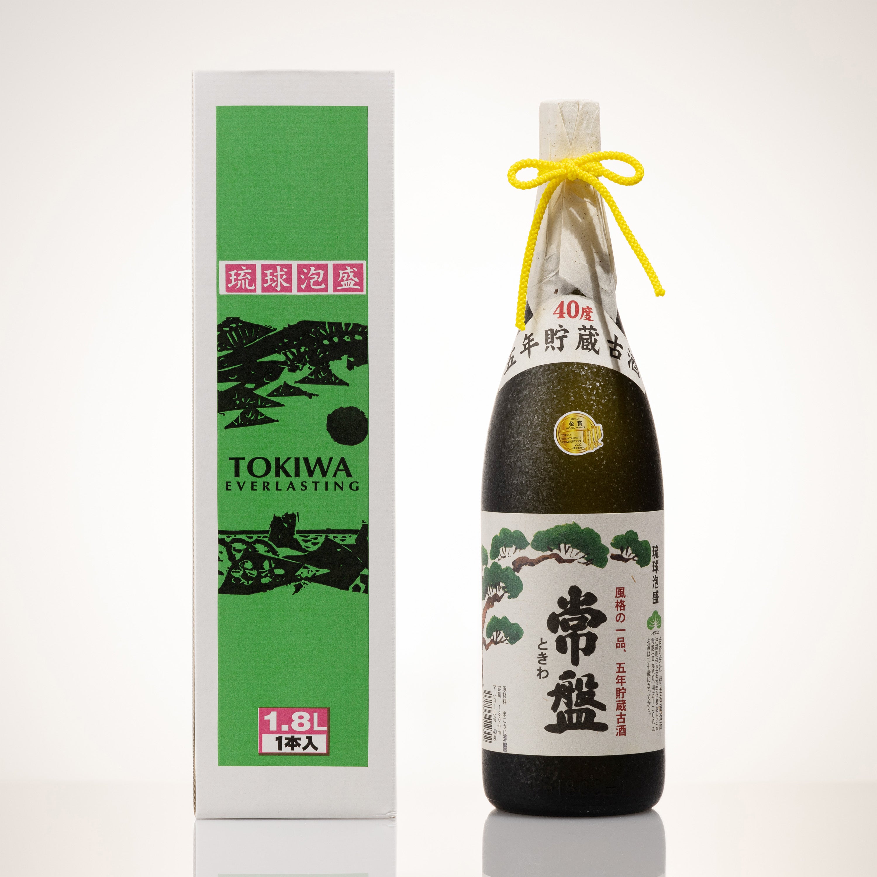 常盤5年古酒 40度 1800ml [伊是名酒造所 琉球泡盛 化粧箱 送料込み 五年古酒 沖縄 伊是名島 一升瓶 1本]