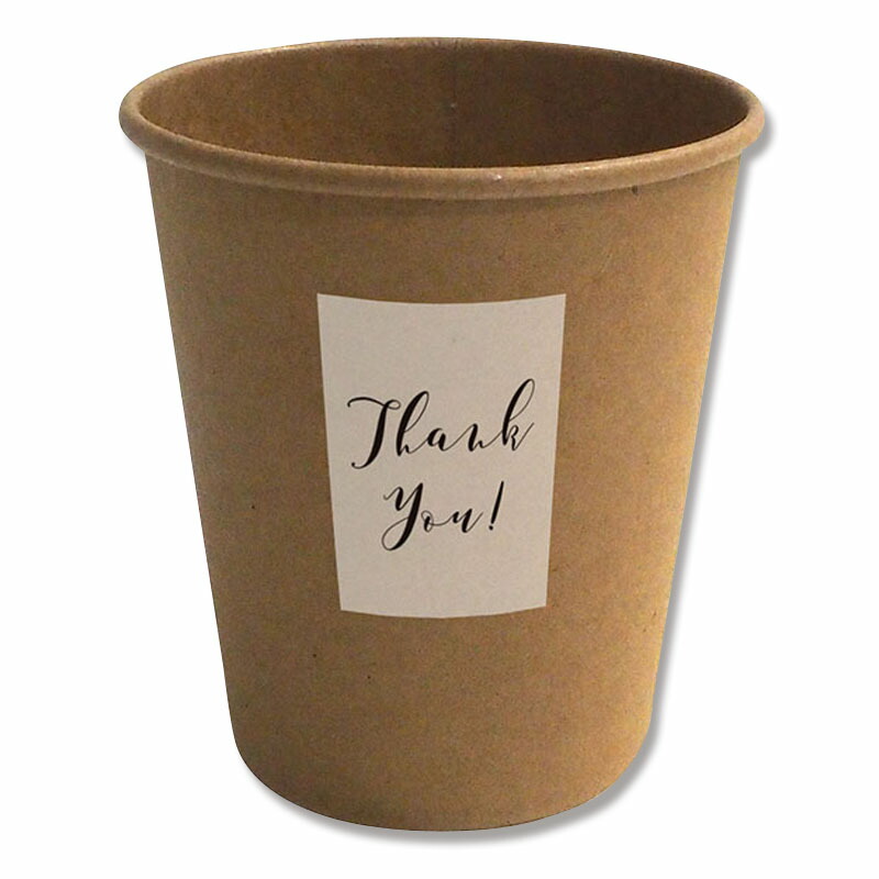楽天市場 クラフト紙コップ ペーパーカップ Thank You S 10個 シモジマ 楽天市場店