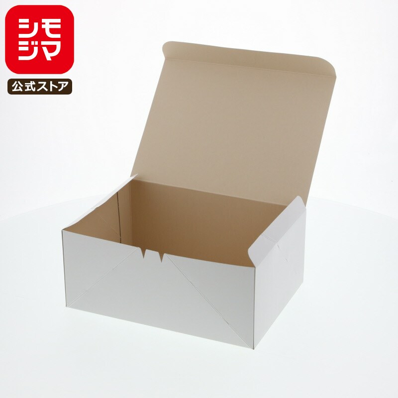 楽天市場】ケーキ箱 食品箱 洋生 白C 50枚 ケーキ6個用（210×150×H90mm