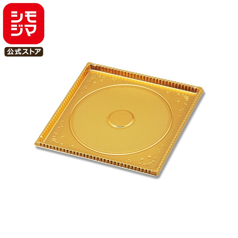 楽天市場】【ケーキ箱用 トレー】WH 角型金トレー 5号 5枚入 ゴールド