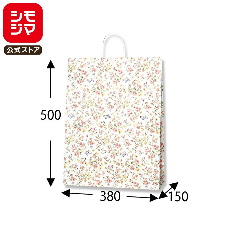 HEIKO 紙袋 手提げ紙袋 25チャームバッグ KA ロマネスク 幅380×マチ150×高500mm 50枚入 業務用 ラッピング シモジマコード003282600 4,406円