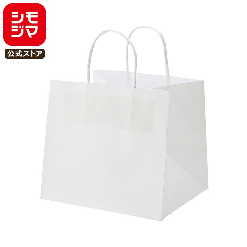 楽天市場】HEIKO 紙袋 手提げ紙袋 オブロングバッグ 26-17 白無地 幅