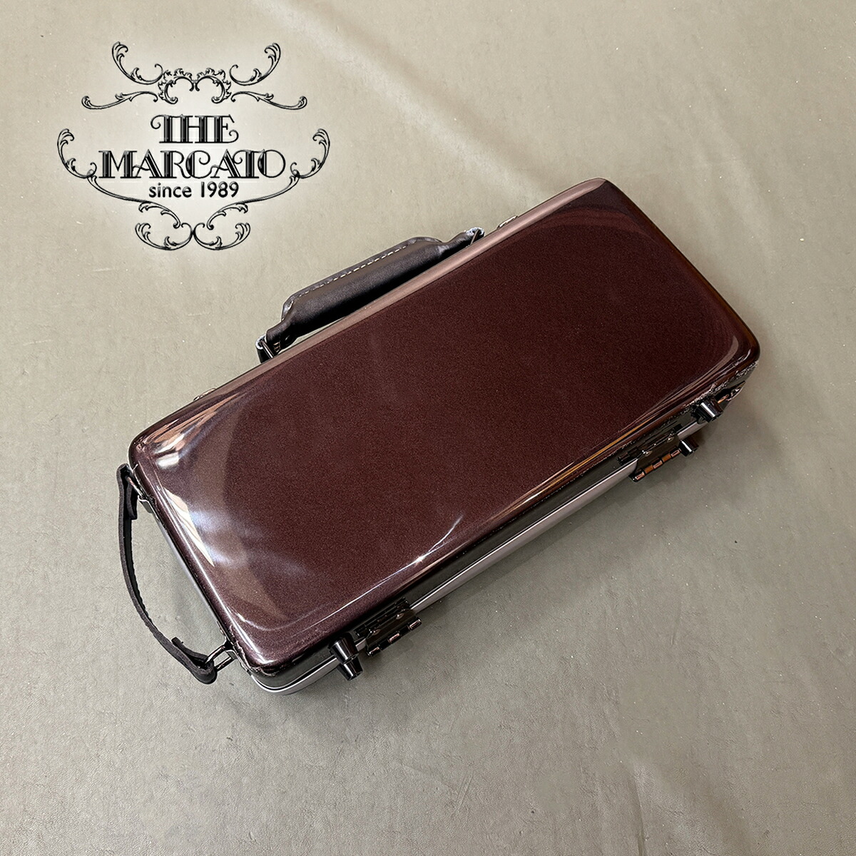MARCATO B♭クラリネット用シングル ウルトラライトケース クラリネットケース 重量約1.1kg チャコールグレー