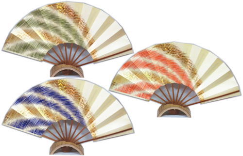 楽天市場】舞扇子≪ナ527 パール地 菊 手描き≫◇9寸5分◇スス竹 化粧