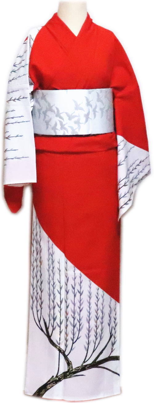 楽天市場】仕立上 絵羽“胴抜仕立186 黒地 金箔 流水 吹雪「舞台衣装