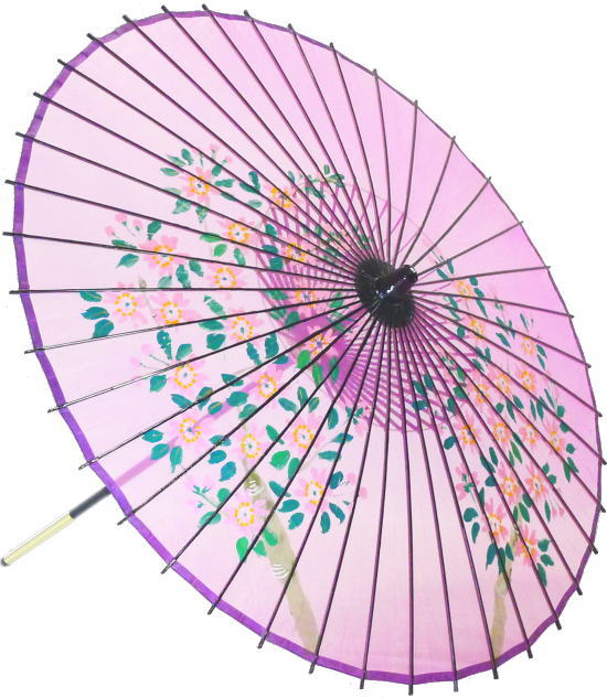 御前上等絹傘 桜Ｍ さくら色 国産（2本柄）持ちはこぶに助けになるな継ぎ切れ柄！\u003cBR\u003eかざり付ける・教養祭・大道芸・コスプレの小道具としても至適！\u003cBR\u003e【一こま・舞傘・映画化・小道具】２本継 継柄 日本製 和傘