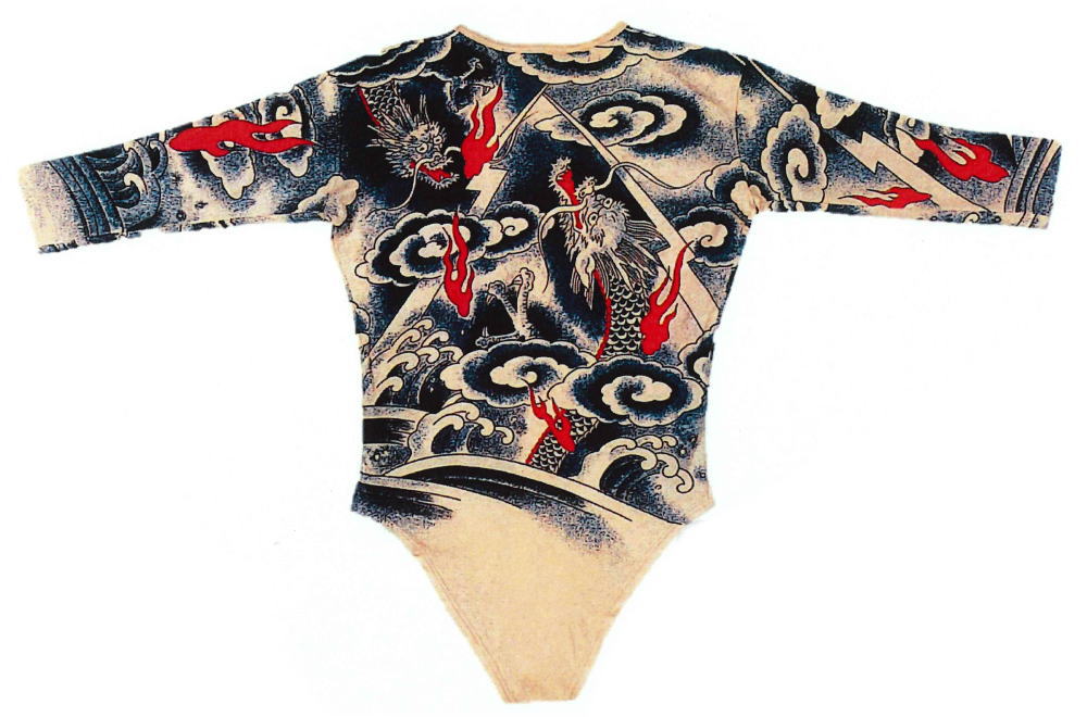 タトゥーＴシャツ 肉襦袢 股付き 龍 Ｌ寸 日本製 綿 【１枚までゆうパケット発送ＯＫ】日本舞踊 祭り用品 刺青 入れ墨 入墨 TATTO お祭り衣装 神興 和装小物 演劇 時代劇