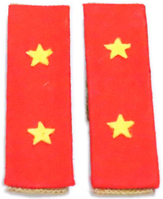 旧日本陸軍 少尉 軍服用階級章 旧日本陸軍 少尉 軍服用階級章