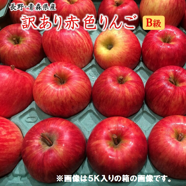 楽天市場 ｂ級長野 青森産りんご 富士 サンフジ つがる 陽光 ジョナゴ ル 等等赤色りんご約２ｋ 送料無料 福井くいしんぼ楽天市場店