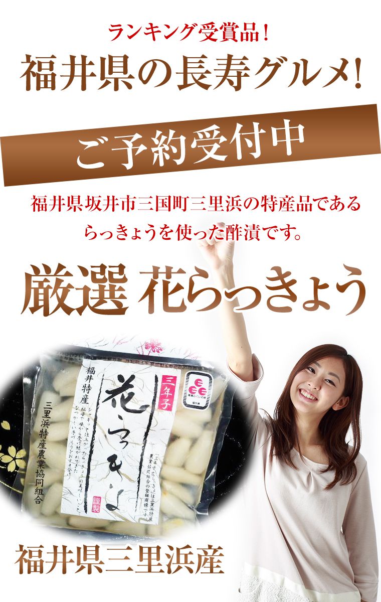 福井県三里浜 三年子花らっきょう ４０袋送料無料 福井くいしんぼ店 野菜 きのこ 日本テレビ あのニュースで得する人損する人 で紹介された福井県の長寿グルメ らっきょう 多種ギフトに最適 御中元 御歳暮 お祝い