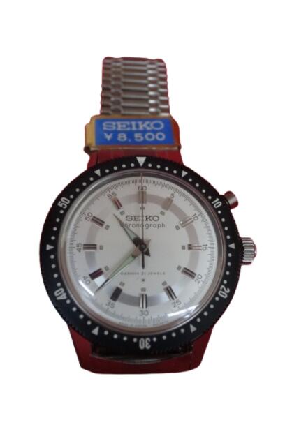 【送料・代引き手数料無料】 デッドストックSEIKO ワンプッシュクロノグラフ 1964年東京オリンピック記念国産初のクロノグラフ タグ付き2026年2月分解掃除(OH)済み ムーブメント：Cal.45899（手巻） 【送料・代引き手数料無料】 メンズ ギフト プレゼント