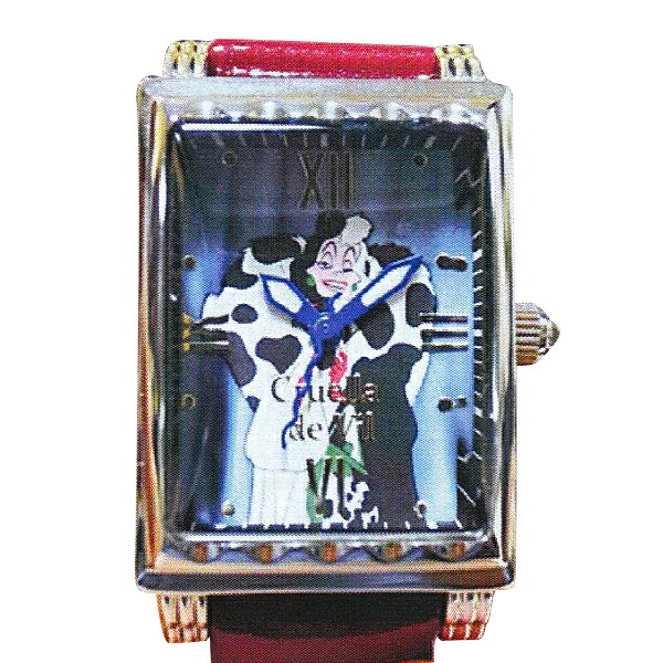 ディズニーウォッチ 限定商品 Cruella de Vil 101匹ワンチャン Limited Edition ベルトカラーパープル 100本限定 シリアルNo入り MK1208-A【送料・代引き手数料無料】 ギフト プレゼント 限定品