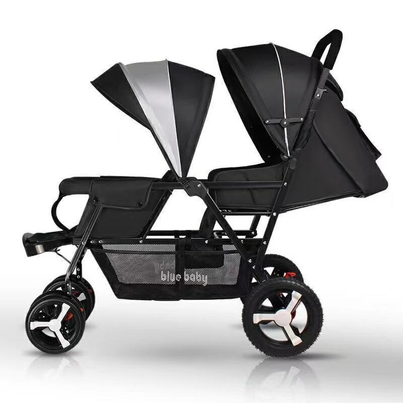 赤字覚悟!２人乗りベビーカー スマートライド 二人乗り バギー ベビーカー 双子用ベビーカー 縦型 縦乗り タイヤスリム お出かけ｜匠shin