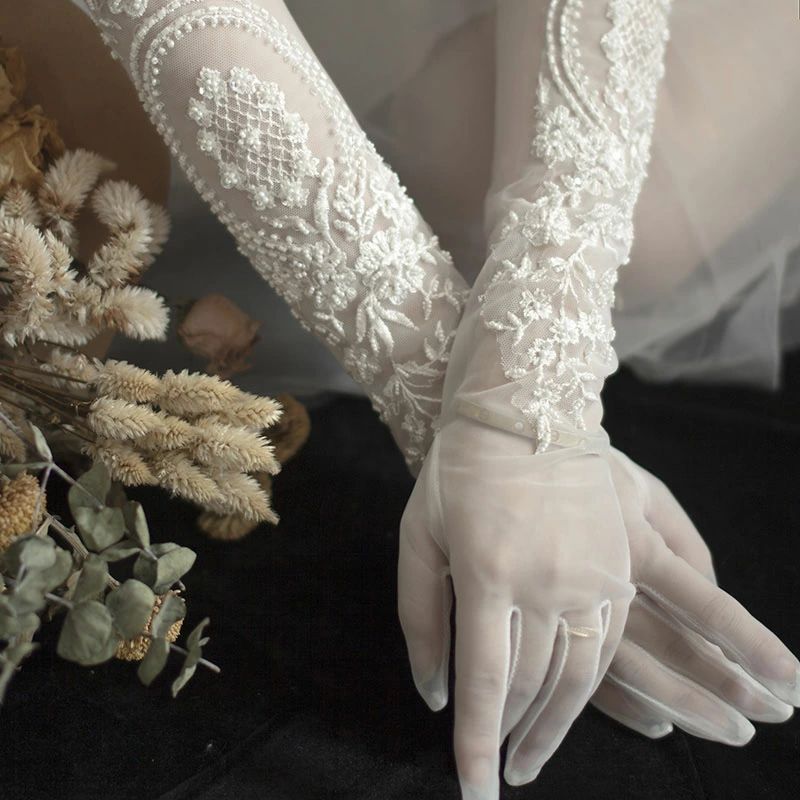 グローブ 結婚式 ウェディング 手袋 花嫁手袋 ロング グローブ 二次会 可愛い ロング wedding glove レース 高級 挙