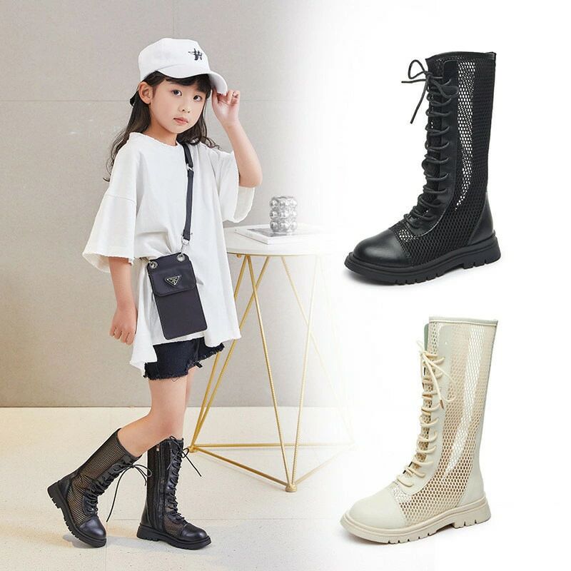 子供靴 夏 女の子 子供用 ブーツ 長靴 子供靴 小学生 中学生 キッズ こども 可愛い カジュアル コンクール 発表会