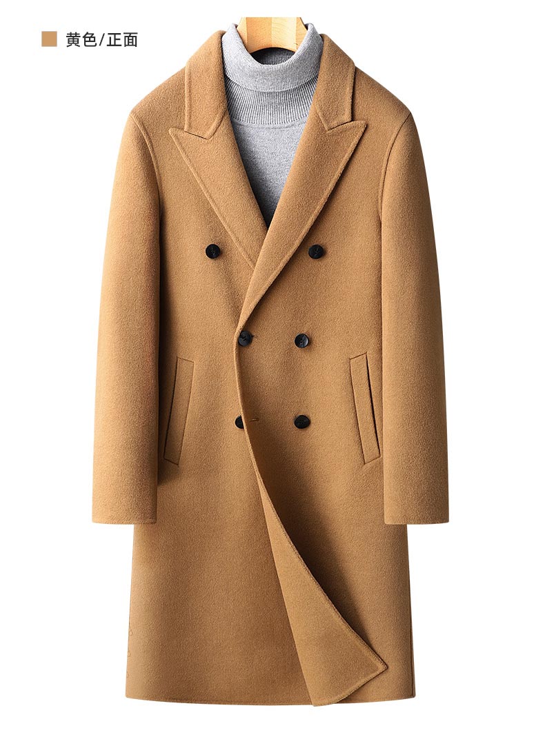 ウールメルトン50％ ロングコート 紳士服 Pコート ピーコート 保温防寒 チェスターコート ビジネスコート スプリン