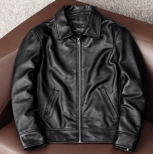本革ジャケット メンズ 革ジャン 牛革 野球服ファスナー ジャンバー ライダースジャケット バイクウェア 秋冬