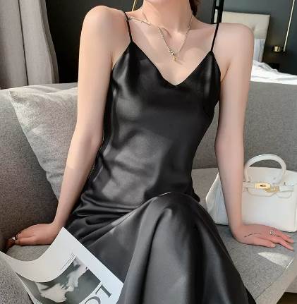 衣装 キャミワンピ キャミドレス ロング丈 光輝出どころ  I伝達ルート  でき事 寄りあい真っすぐ感