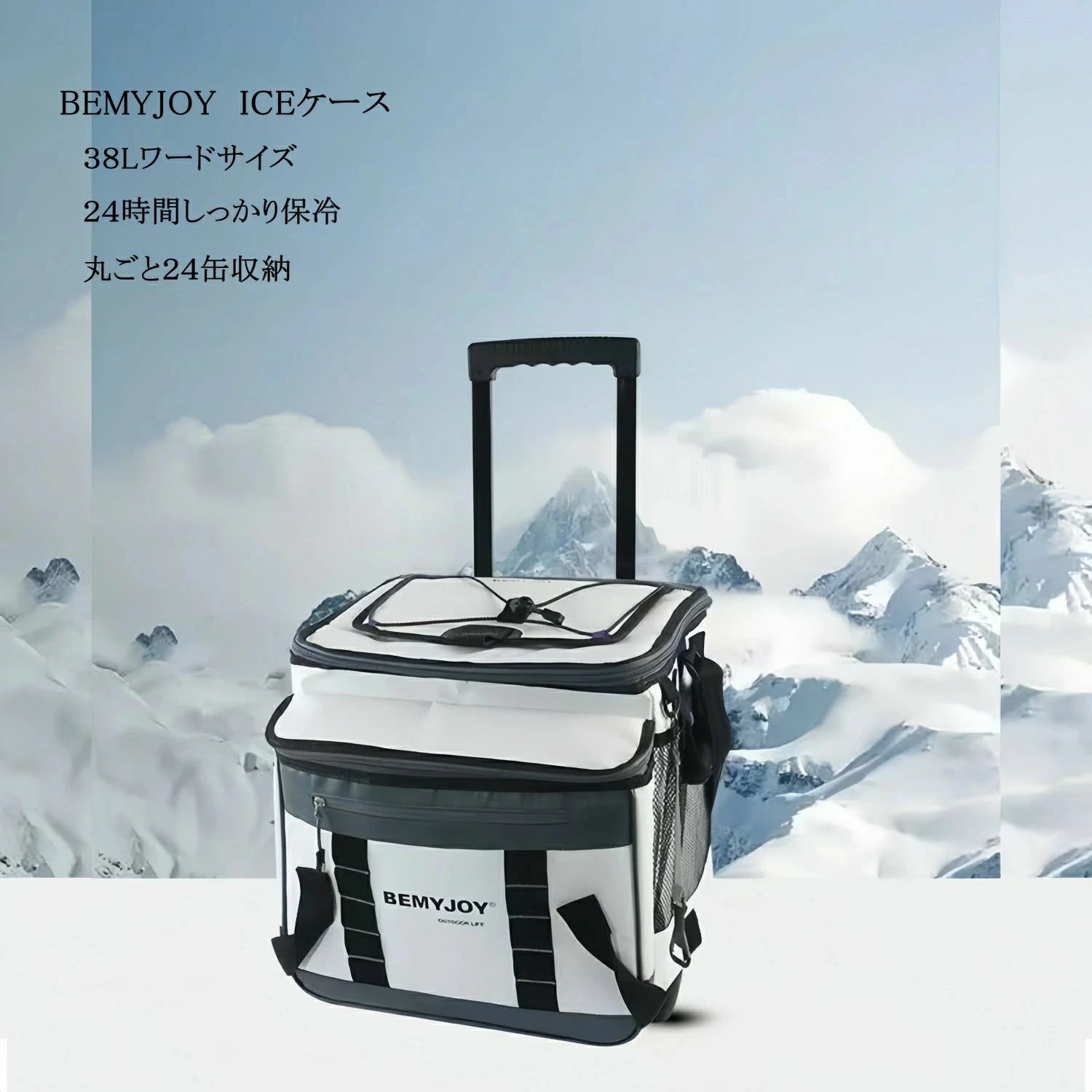保冷入れもの 空調設備ボックス席 38L 大静電容量 車輪空調設備 キャスター付き添い人 難民キャンプ設備 捉え所のない空調設備 小型 中型