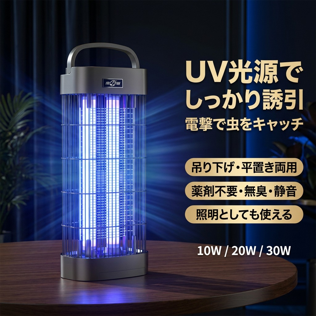 【UV明かりで落とし掛ける】電撃殺虫器 室内 捕虫器 明かり殺虫器 10W/20W/30W 蝿 蚊 コバエ 打つ手 吊り下げ 飾りつけ 卓上 飲食店 身寄り 御厨子所 屋根裏部屋 誘虫灯 屋内 無毒無臭 医薬品不必要 静音 省エネ 尖んがり消化 差し上げ物 差し上げ物 一般受け おすすめ 新生きて行く 母の日 父の日 生まれ落ちる日