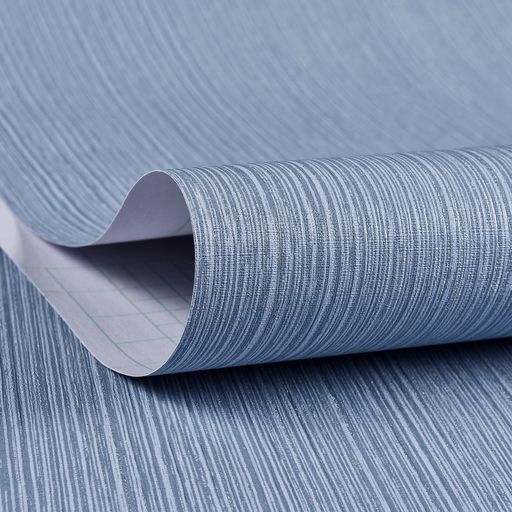 Haimin壁紙シール60cmx10mはがせる壁紙厚みの強化立体感高級縞模様防水防汚耐熱リメイクシートDIY装飾シート居間寝室店舗壁家具(グレーブルー)