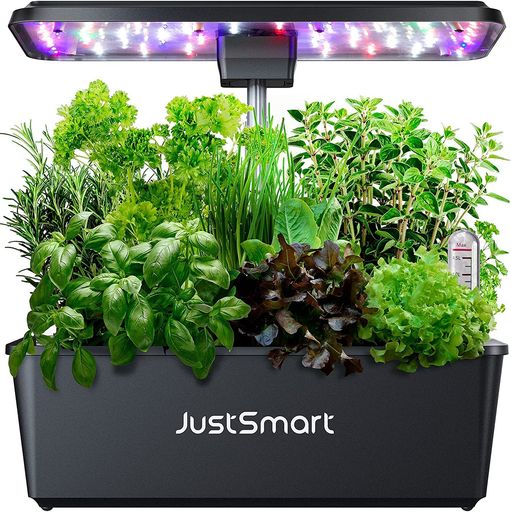 JustSmart水耕作りだす一揃いの道具室内水耕作りだす今めかしい身寄り家庭菜園一揃いの道具LEDともし火付き添い人自動小銃水回転運動取り合わせ積み上げる高さ自然調整能力のあるIGS-20SE黒いこと