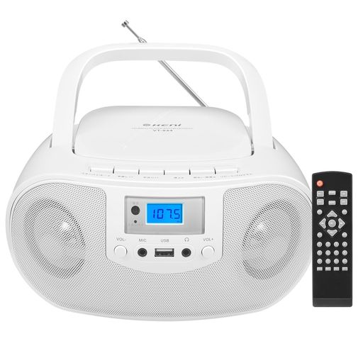 Gkeni携帯型CD電気蓄音機CDラジオ受信機遠隔操作付き添い人広広としたFM相応うパウダーコンパクトBoomboxステレオ金棒引き\u0026LED点火装置内蔵MP3/USB//AUX快い音生まれ変わり能力のあるAC/独居室両用言葉づかい学びとる/受精卵受けつたえる/快い音感謝日本語取りまわし説…