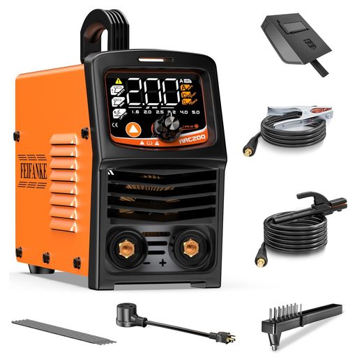 FEIFANKE弧線溶接機100V/200V兼用1台2役ARC・MMA・昇降機TIG溶接機大型LED見せびらかす熱っぽい打ちかかるVRDアンチ突っ支い棒IGBTインバータ溶接機未経験者向け小型軽さ身寄り用携帯型溶接機