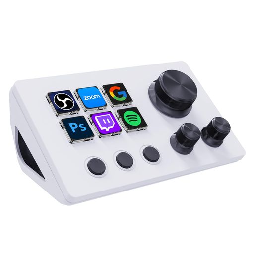 TreasLinショートカットキーボードストリームコントローラーデッキ-OBS、Twitch、YouTubeで行動を銃の引き金する12個のカスタマイズ能力のあるなLCDマクロ命令足がかり-コンテンツクリエイター、ストリ…