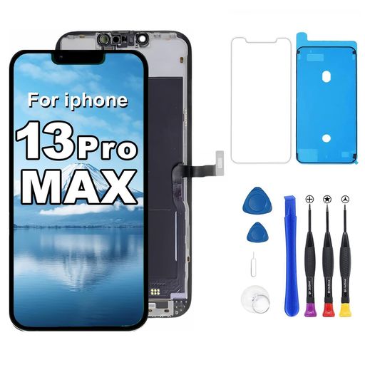 jasfiuayforiPhone13ProMax液晶パネル画面交換iPhone13PMLCD6.7”FHDフロントパネルタッチスクリーン修理用スクリーンデジタルコンバーター修理ツール 8,467円