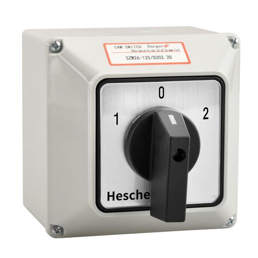 Heschenユニバーサルロータリーカムセレクターうつり変わり取り替えっこSZW26-125/D202.2D660V125AON-OFF-ON3空間的関係2位相角8端子お師匠さん取り替えっこ飾りつけボックス席付き添い人