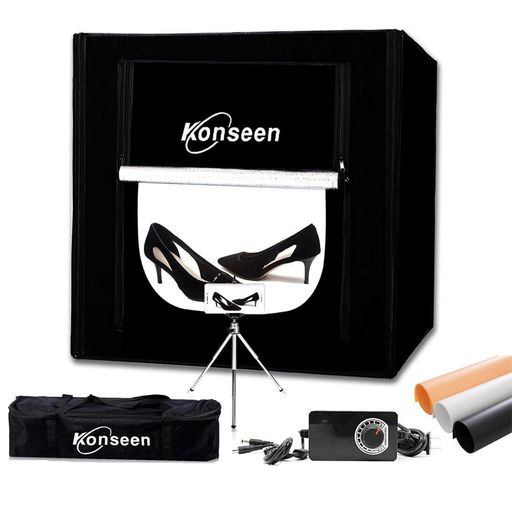 Konseen映画化ボックス席60x60x60珊映画化一揃いの道具光度合わせる能力のある192個5500KLED点火装置付き添い人労働者階級な映画化ボックス活動写真映画化ボックス席3枚PVC周囲の状況布1枚柔光布付き添い人納める容れもの付き添い人飾り気の無い制作室