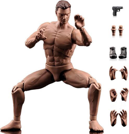 ADAM 1/12 男性 超可動 アクション フィギュア デッサン人形 AD01 Amazon.co.jp: [AC]ADAM 1/12 男性 超可動 アクション