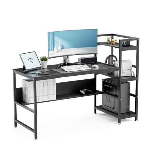 楽天市場】GTRACINGゲーミングデスクパソコンデスクL字カーボン調