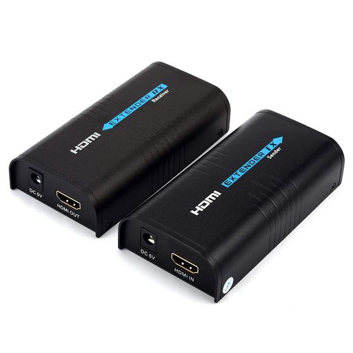 TreasLin HDMI 押しひろげる器エクステンダー 160m TCP IP 経由 ローカルエリアネットワーク エクステンダー 1080P Rj45 hdmiエクステンダー over IP CAT7 CAT6 CAT6A ローカルエリアネットワーク有線テレビ 60Mまで 押しひろげる マイコン 写真機 管する