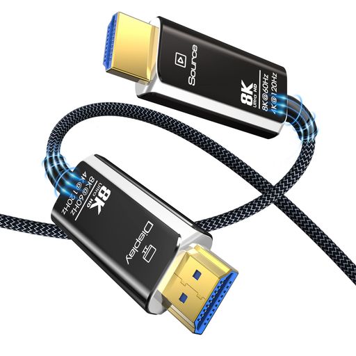 8K光ファイバーHDMIケーブル 20m HDMI 2.1ケーブル Amazon | 8K 光ファイバーHDMIケーブル 20m HDMI 2.1 ケーブル
