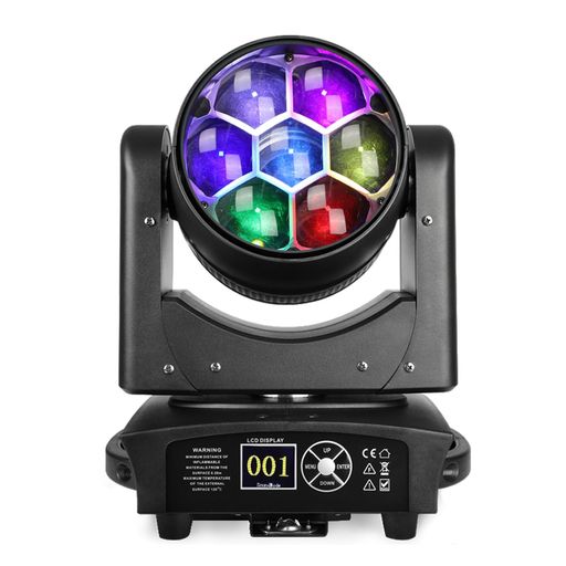 BETOPPER 350W移動ヘッド ライト7x40W RGBW の洗浄/ズームレンズ/CTO の効果の蜂の目独立して制御することができる ,DMX(23/35/ 51CH), DJs、棒、クリスマスおよびホーム|親愛商事