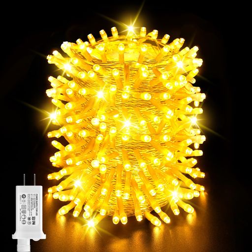 DalugoLEDイルミネーションライトストリングライトストレートクリスマスイルミネーション屋外防水クリスマスツリーライト30M500LED複数連結可8点灯モード記憶/タイマー機能クリスマス飾り…