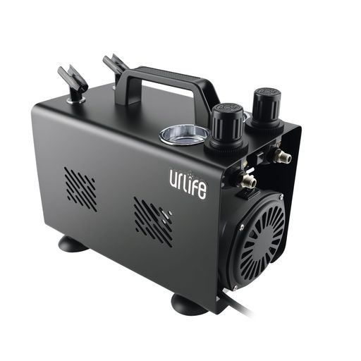 urlifeHPCube-Comエアブラシコンプレッサーエア剪断応力が自主独往合わせる能力のある早いところ色替え1L貯蔵タンク付き添い人兼ね合いした空気圧力大気圏毛はらい静音豪然たる長時間年代順の継続やり方可